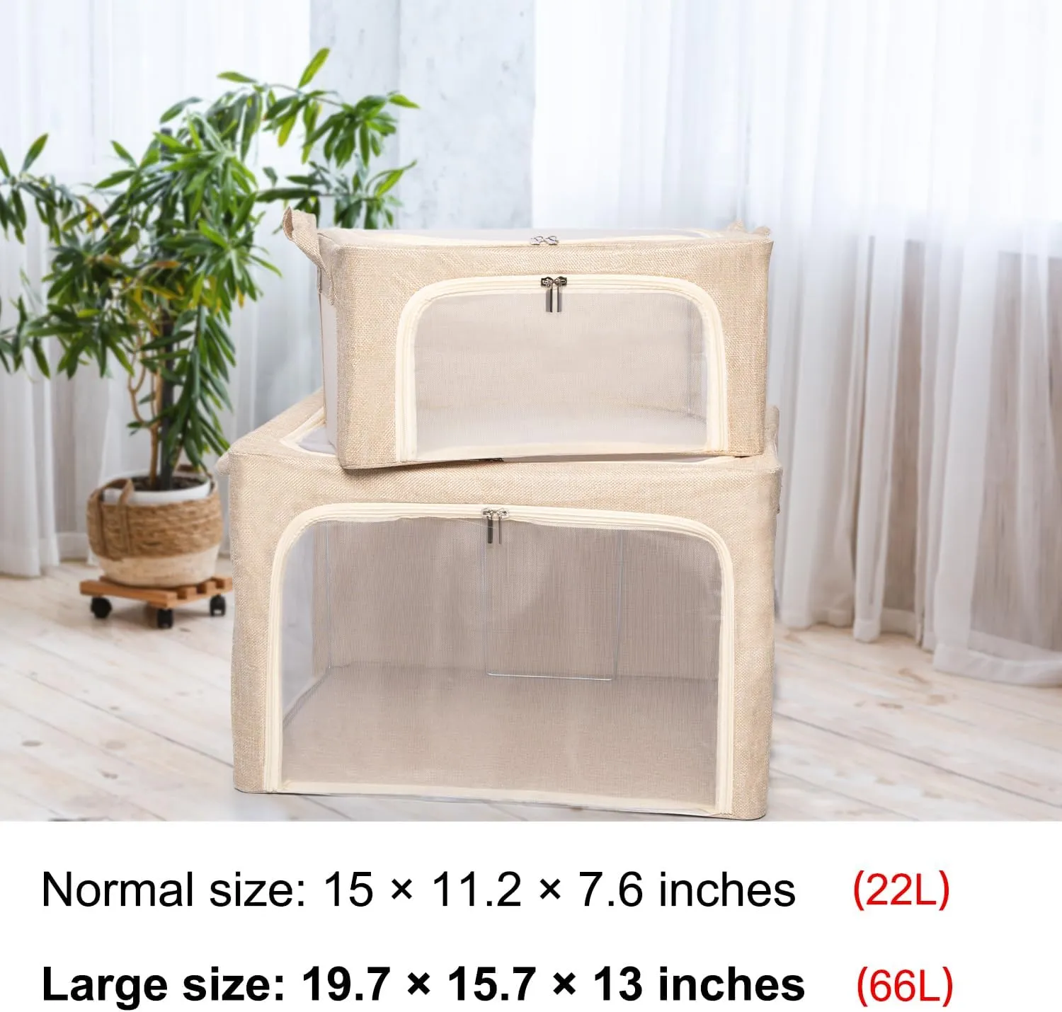 66L Large Cashmere Sweater Storage Bags | With 2 Bags of Natural Cedar Ball | Breathable Cashmere Garment Bag for Merino Wool/Knit Sweater, Stackable Knitwear Wool Clothes Storage Organizer Pouch