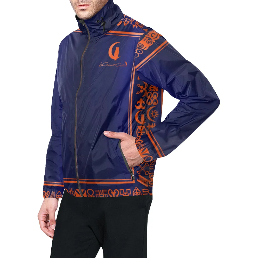 ADINKRA BO All Over Print Windbreaker for Unisex