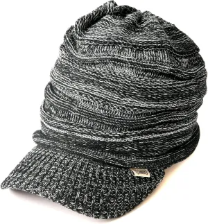 CHARM Mens Summer Knit Beanie Hat - Womens Slouchy Visor Cap Winter Baggy Slouch Knit