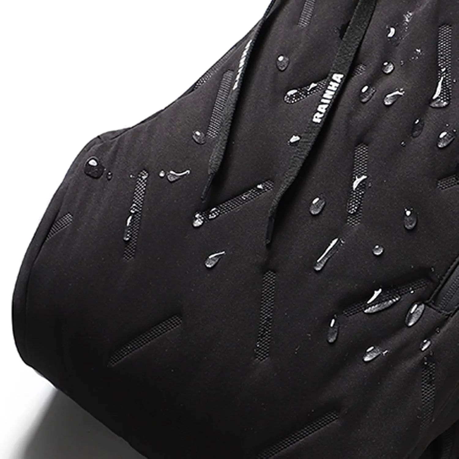 Fleece Lined Pants Men Winter Warm Water Resistant Athletic Running Joggers Thermal Pants with Zipper Pockets