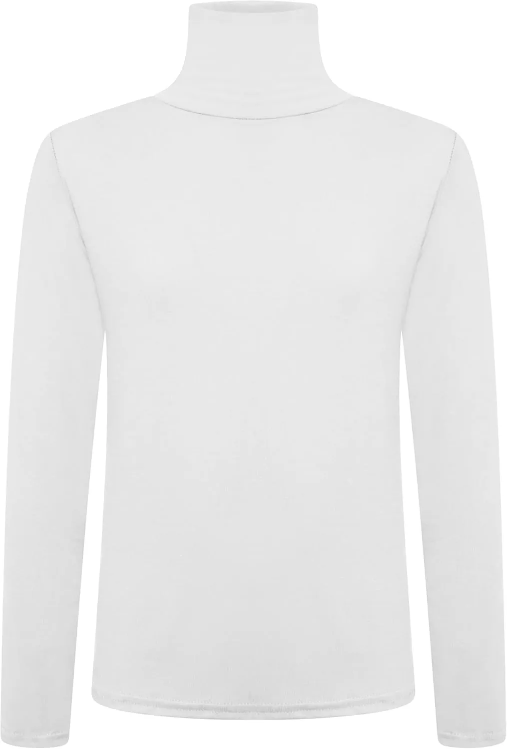 Loxdonz Girls Long Sleeve Turtleneck Tee Shirt Kids Casual High Neck Tops T-Shirts | Youth Size 3-14
