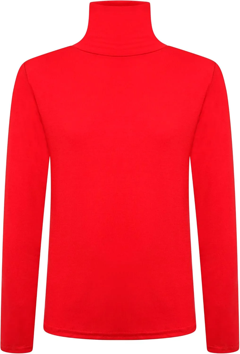 Loxdonz Girls Long Sleeve Turtleneck Tee Shirt Kids Casual High Neck Tops T-Shirts | Youth Size 3-14