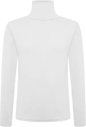 Loxdonz Girls Long Sleeve Turtleneck Tee Shirt Kids Casual High Neck Tops T-Shirts | Youth Size 3-14