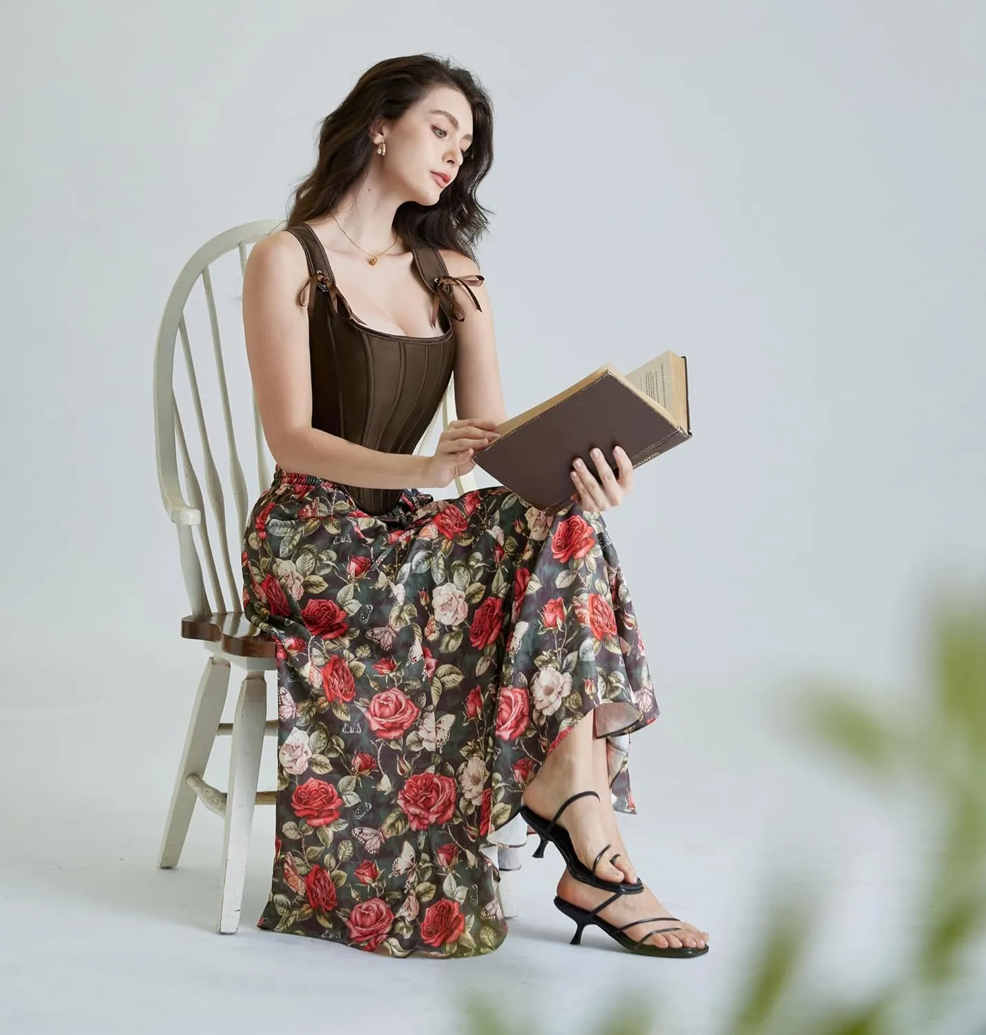 Maxi Skirts for Women Summer 2025 Floral Skirt Flowy Boho Skirt