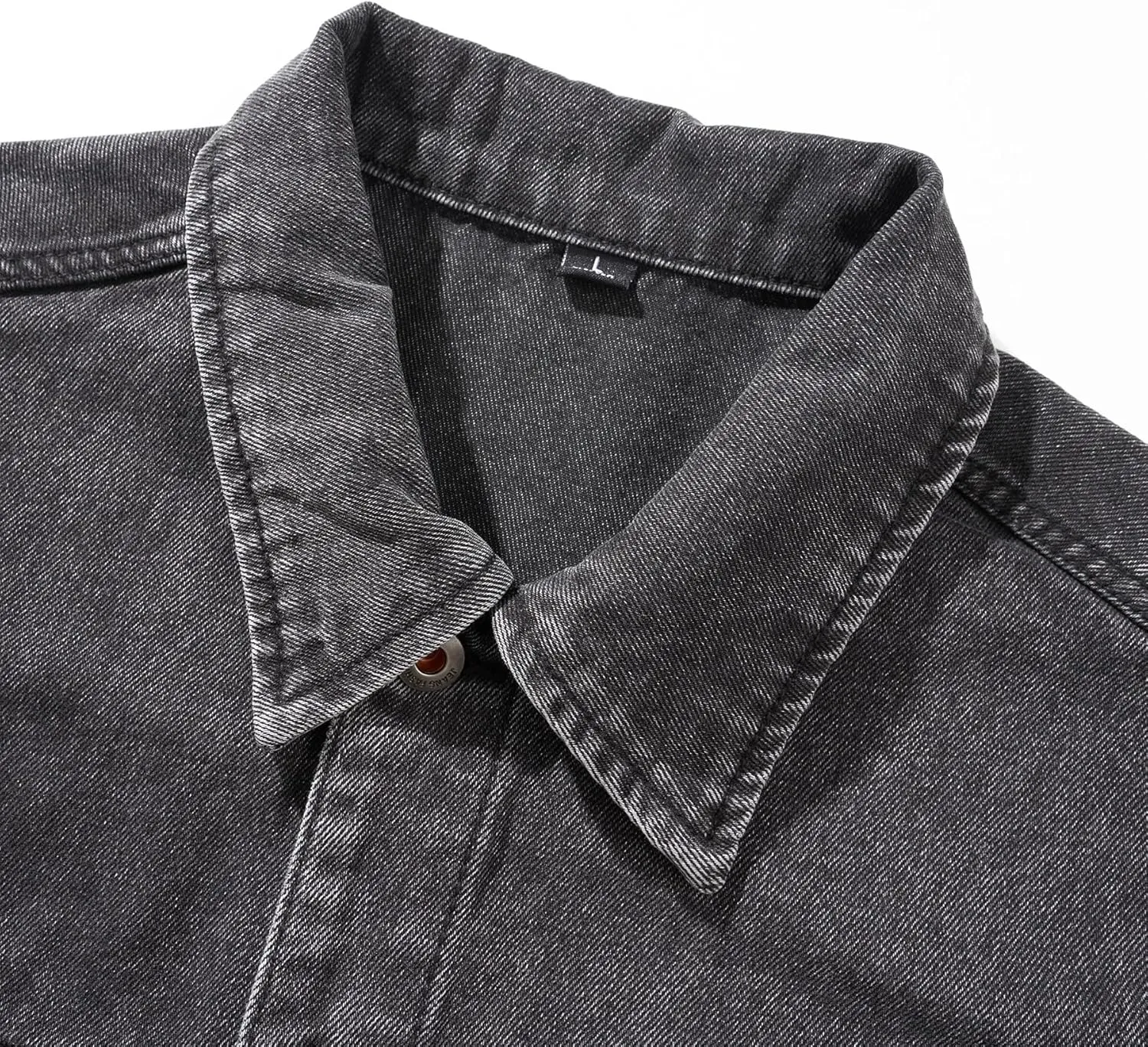 Men's Coat Spring Autumn Retro Workwear Loose American Denim Jacket