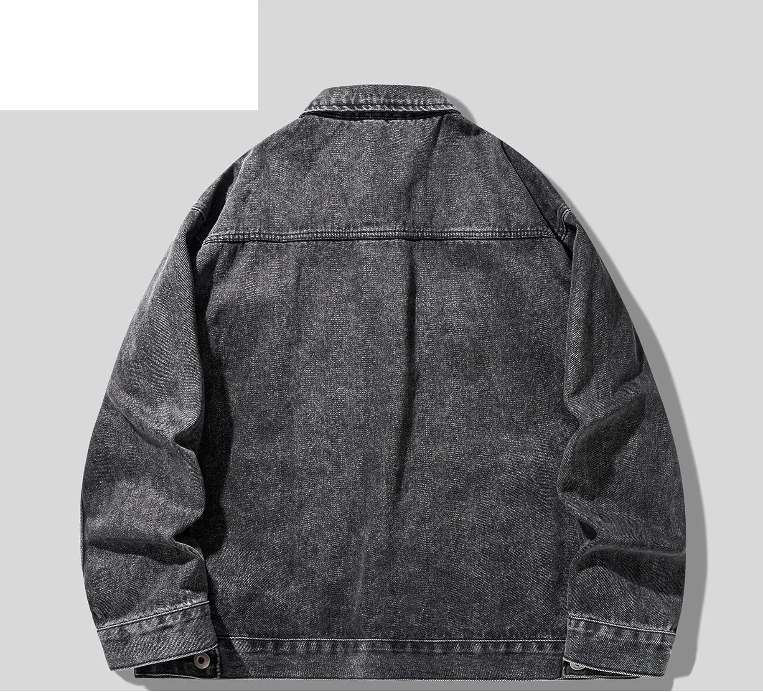 Men's Coat Spring Autumn Retro Workwear Loose American Denim Jacket