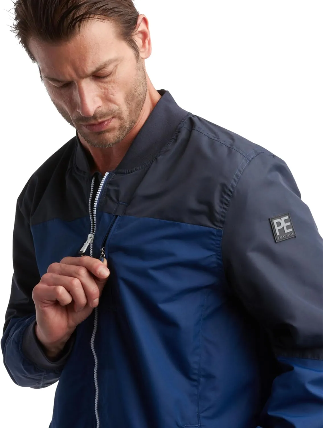Perry Ellis Men's Jacket - Lightweight Windbreaker - Zip Spring Golf Jacket - Water Resistant Bomber Jacket for Men (S-XXL)