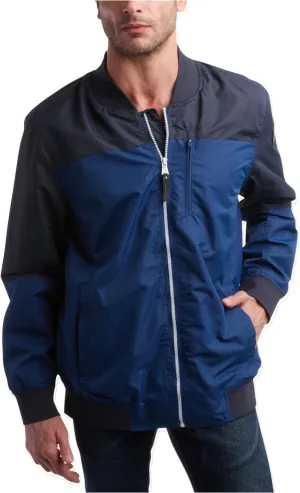 Perry Ellis Men's Jacket - Lightweight Windbreaker - Zip Spring Golf Jacket - Water Resistant Bomber Jacket for Men (S-XXL)