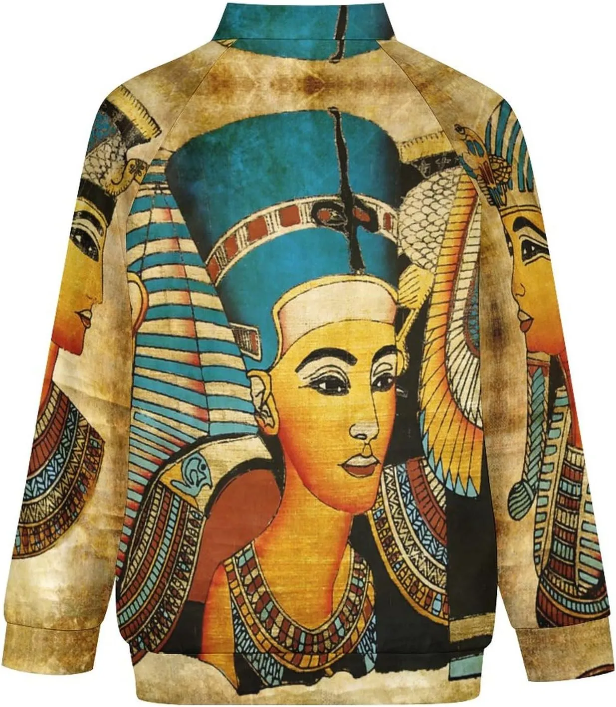 Retro Ancient Egyptian Art Men's Bomber Jackets Lightweight Windbreaker Full Zippered Casual Coat