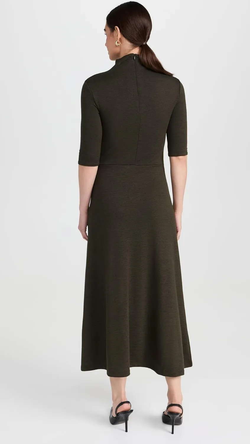 Vince Women's Elbow Sleeve Turtleneck Dress