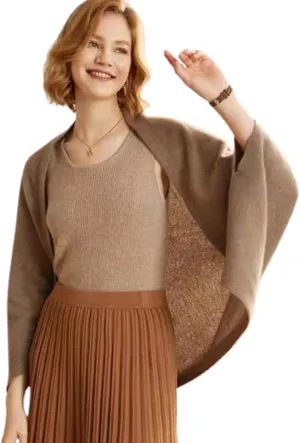 Women's Soft Shawls and Wraps Cashmere Warm Shawl With Sleeves Pashminas Shawl Wrap Lightweight Open Front Poncho 2025